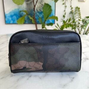 Coach Overnight Travel Kit In Signature Camo Coated Canvas & Leather F12008